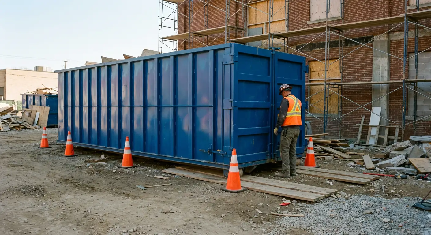 Safety inspection of dumpster placement site in Hartford, CT