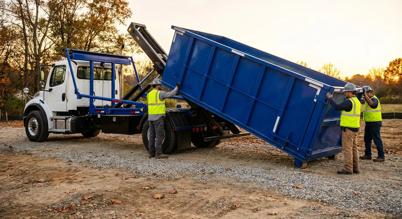 Construction dumpster delivery in Hartford, CT
