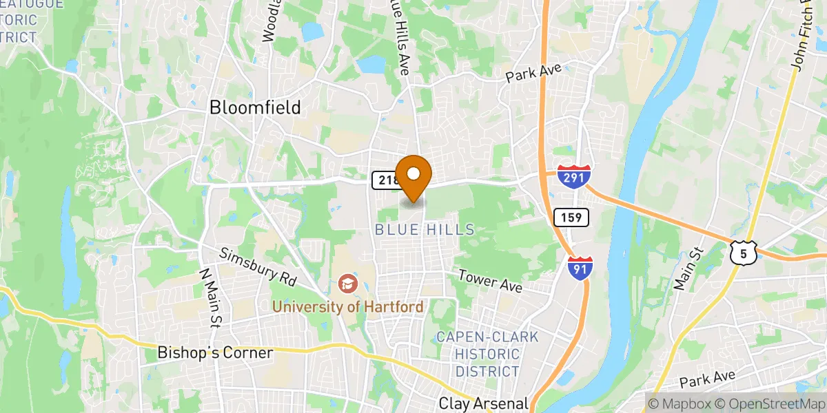  neighborhood map in Hartford, CT